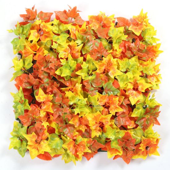 Picture of 50cm X 50cm UV RESISTANT PLASTIC MAPLE LEAF FOLIAGE WALL AUTUMN MIX
