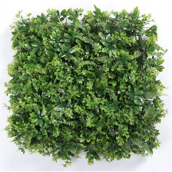 Picture of 50cm X 50cm UV RESISTANT PLASTIC FOLIAGE WALL GREEN