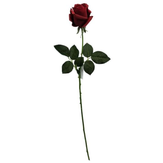 Picture of 65cm REAL TOUCH LARGE ROSEBUD RED