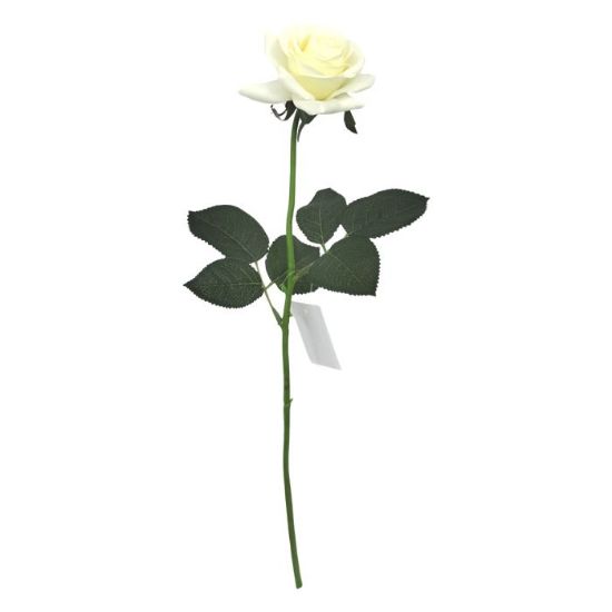 Picture of 42cm REAL TOUCH SINGLE DIAMOND ROSE IVORY