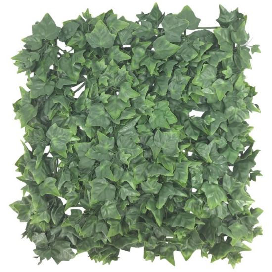 Picture of 50cm X 50cm UV RESISTANT PLASTIC IVY FOLIAGE WALL GREEN