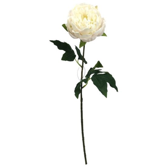 Picture of 60cm REAL TOUCH PEONY IVORY/PINK