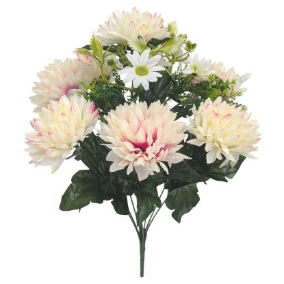 Picture of 40cm BALL MUM & DAISY BUSH LIGHT PINK/LIME