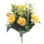 Picture of 35cm ROSEBUD & ANEMONE BUSH YELLOW/IVORY