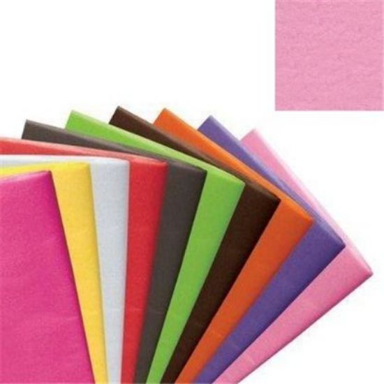 Picture of TISSUE PAPER 500 X 750mm (17gsm) X 240 SHEETS PASTEL PINK