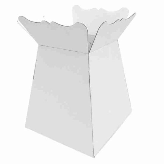 Picture of EURO VASE BOUQUET BOX WHITE X 30pcs