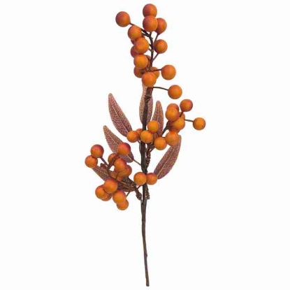 Picture of 35cm AUTUMN BERRY SPRAY ORANGE