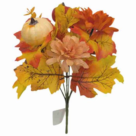 Picture of 30cm AUTUMN PUMPKIN MIXED BUSH ORANGE