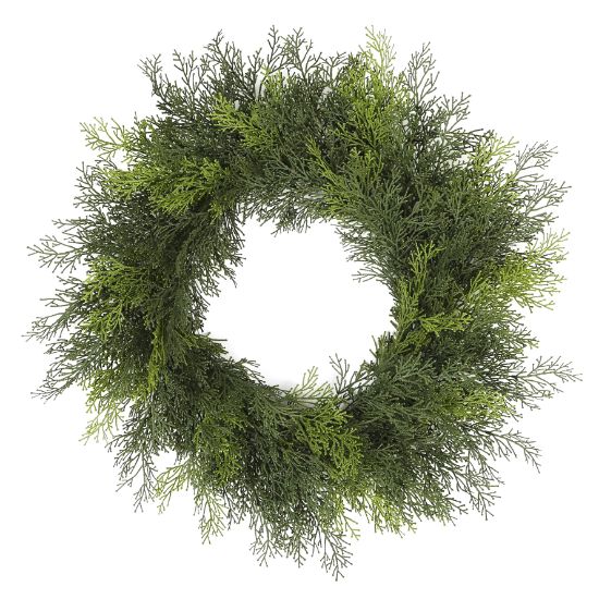 Picture of 60cm (24 INCH) NATURAL CONIFER WREATH GREEN