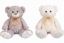 Picture of 30cm (12 INCH) SUPERSOFT TWIRL SITTING BEAR WITH RIBBON BOW ASSORTED IVORY/BROWN X 12pcs