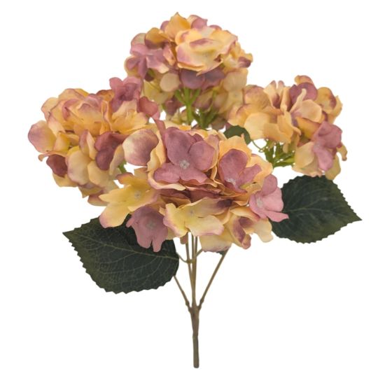 Picture of 45cm HYDRANGEA BUSH CREAM/MAUVE
