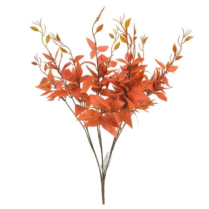 Picture of 58cm ITALIAN RUSCUS FOLIAGE BUSH ORANGE/BROWN