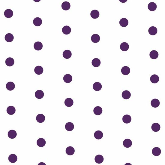 Picture of CELLOPHANE  ROLL 80cm X 100met DOTS PURPLE