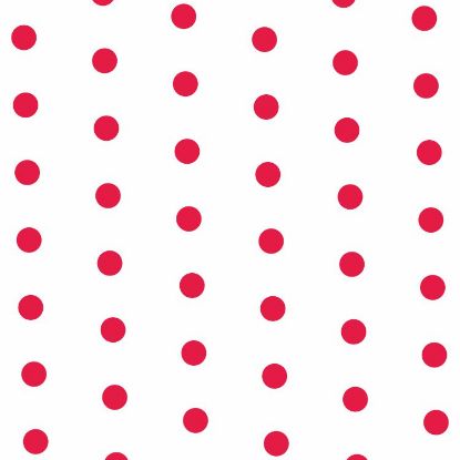 Picture of CELLOPHANE  ROLL 80cm X 100met DOTS RED