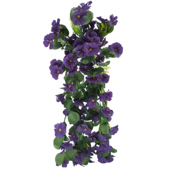 Picture of 56cm NASTURTIUM TRAILING BUSH PURPLE
