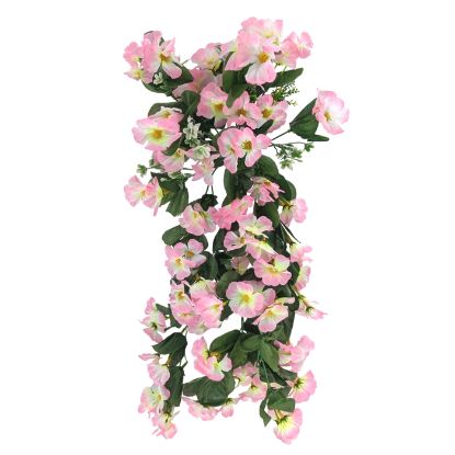 Picture of 56cm NASTURTIUM TRAILING BUSH PINK/WHITE
