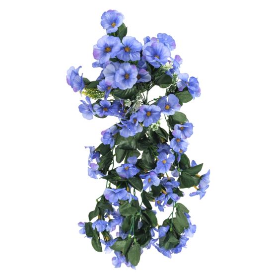 Picture of 56cm NASTURTIUM TRAILING BUSH LILAC/BLUE