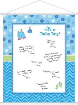 Picture of AMSCAN SIGN-IN SHEET ITS A BOY BLUE