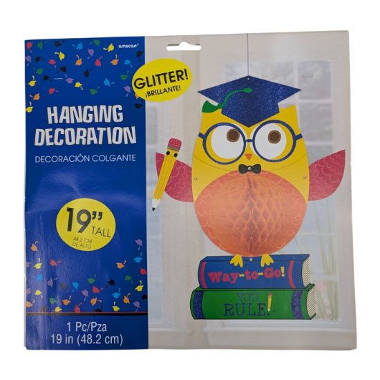 Picture of AMSCAN 48cm HANGING DECORATION GRADUATION OWL