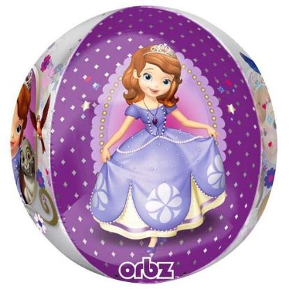 Picture of ANAGRAM 16 INCH FOIL BALLOON - ORBZ ROUND SOFIA THE FIRST