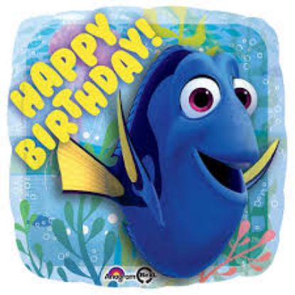 Picture of ANAGRAM 17 INCH FOIL BALLOON - FINDING DORY HAPPY BIRTHDAY