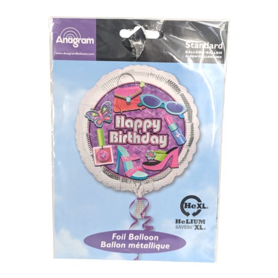 Picture of ANAGRAM 17 INCH FOIL BALLOON - HAPPY BIRTHDAY GLAM