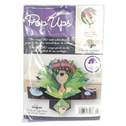Picture of ANAGRAM POP UPS HAPPY BIRTHDAY MONKEY 3D CARD & BALLOON