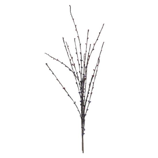 Picture of 54cm BEAD SPRAY WITH BROWN STEM PLUM/BURGUNDY X 48pcs