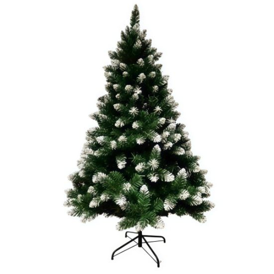 Picture of 2.1m (83") CHRISTMAS TREE GREEN WITH WHITE TIPS